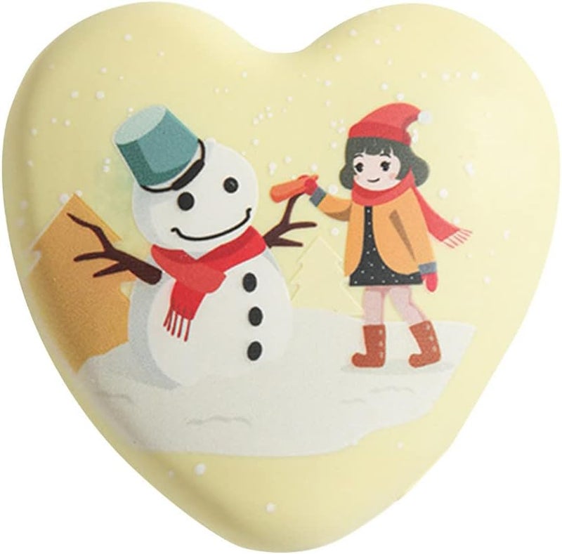 ويوبلز مدفأة يدوية كهربائية قابلة لإعادة الشحن، مدفأة يدوية كهربائية جيبية قابلة لإعادة الاستخدام، مدفأة يدوية كهربائية محمولة سريعة التسخين، درجة حرارة ثابتة 52 درجة مئوية، مناسبة للنساء والرجال والأطفال (أصفر) - Image 1