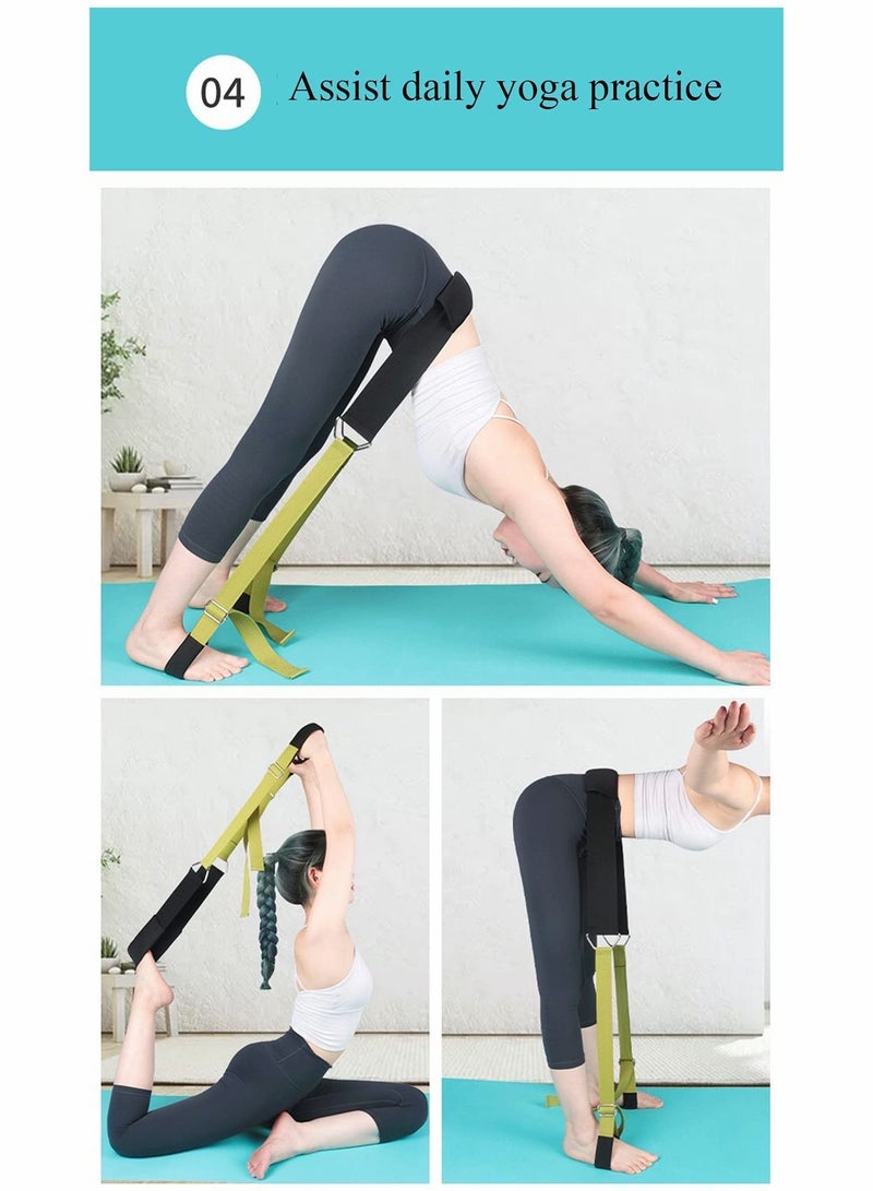 Y&D Yoga Fitness Band,Waist Back Leg Stretch Strap Bend Split Inversion Stretcher Band, Flexibility Trainer Splits for Dance Ballet Gymnastics Training Tensile Stretching  - Image 5