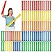 AVLA 100 Pcs Thicken Thunder Sticks Cheering Team Spirit Boom Stick Long Balloon Inflating Noise Maker Inflatable Bam Bam Cheerleading Stick Clapper for Sporting Event Basketball Football Party - Image 3