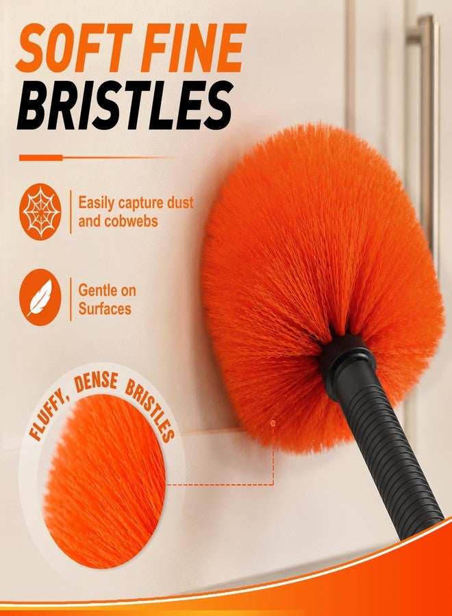 LAANPOLE Cobweb Duster, Spider Web Brush for Cleaning, Professional Ceiling and Corner Dusters for Outdoor Indoor Use - Image 2