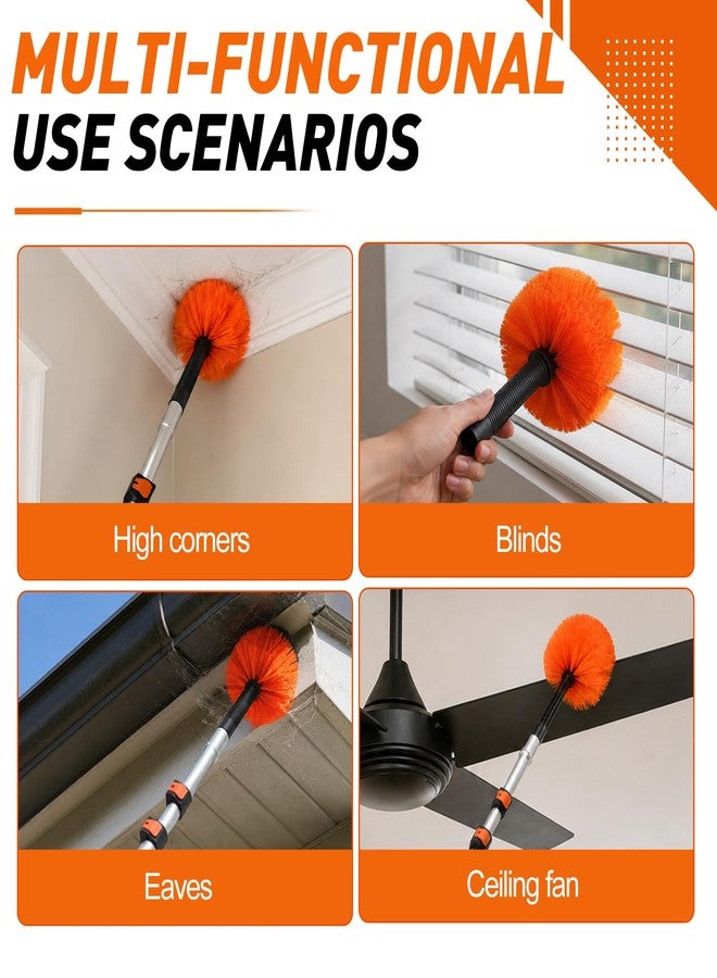 LAANPOLE Cobweb Duster, Spider Web Brush for Cleaning, Professional Ceiling and Corner Dusters for Outdoor Indoor Use - Image 3