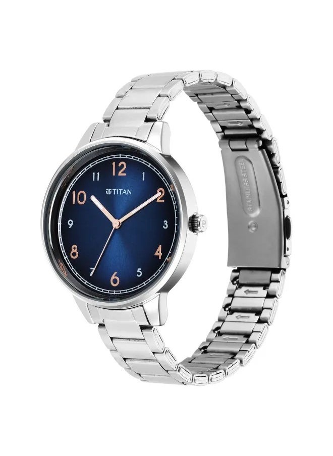 TITAN Women's Analog Round Shape Stainless Steel Wrist Watch - 2648SM04 - 43.5 Mm  - Image 3