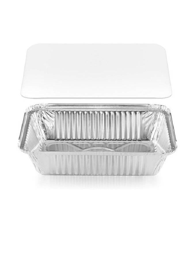 Generic Disposable rectangular foil dish with lid (60 pieces)  - Image 4