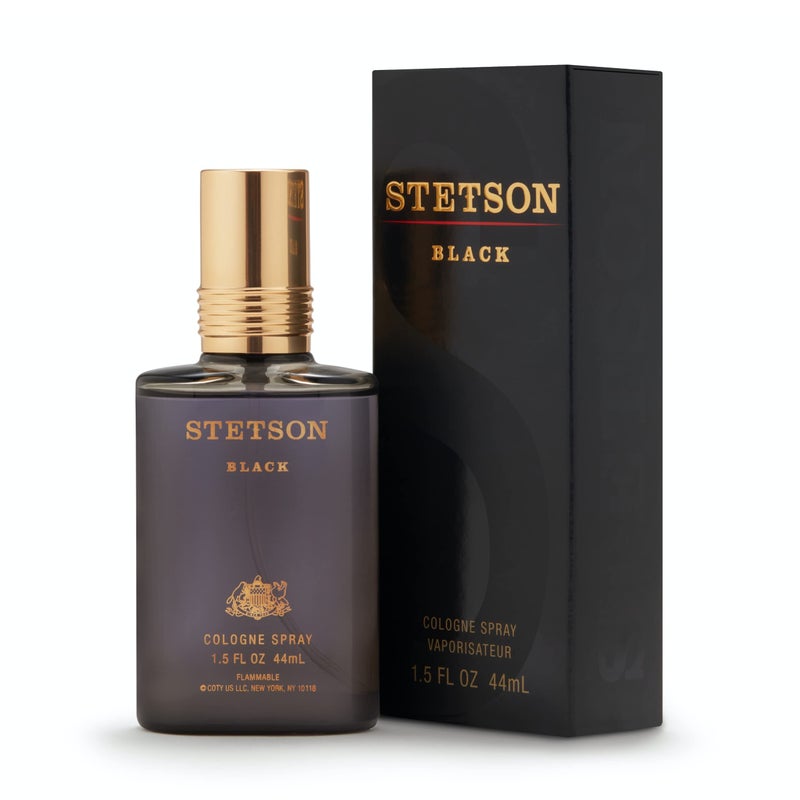 Stetson Black - Cologne for Men - Woody, Dark and Spicy Scent with Fragrance Notes of Sandalwood, Spices, and Suede - 1.5 Fl Oz - Image 3