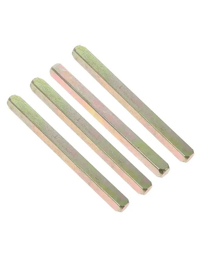 4pcs Heavy Duty Metal Door Handle Spindle Bars 10cm Replacement Lock Parts - Image 1