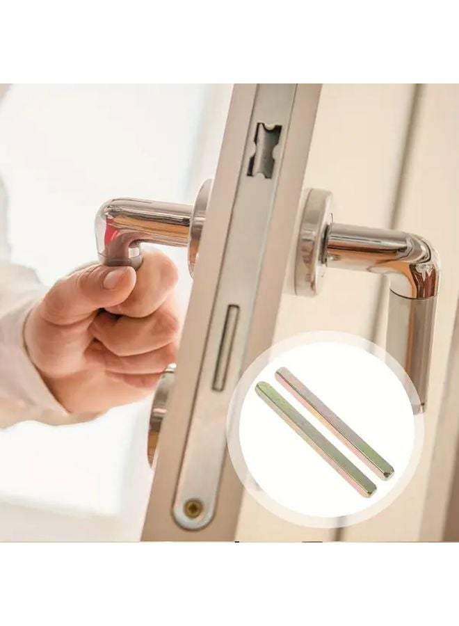 4pcs Heavy Duty Metal Door Handle Spindle Bars 10cm Replacement Lock Parts - Image 4