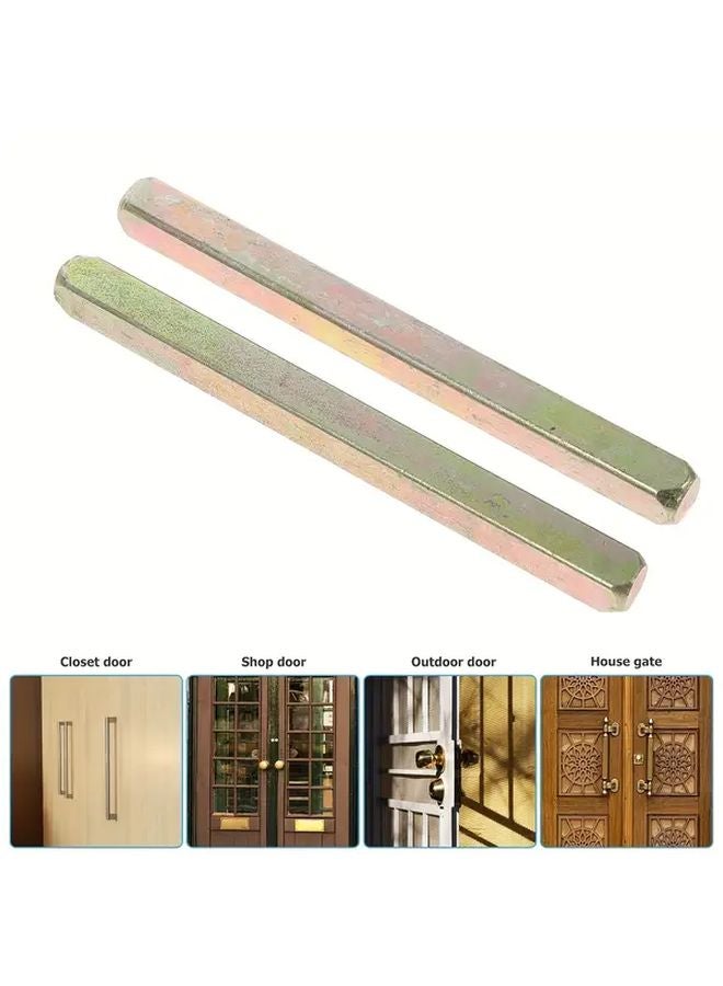 4pcs Heavy Duty Metal Door Handle Spindle Bars 10cm Replacement Lock Parts - Image 5