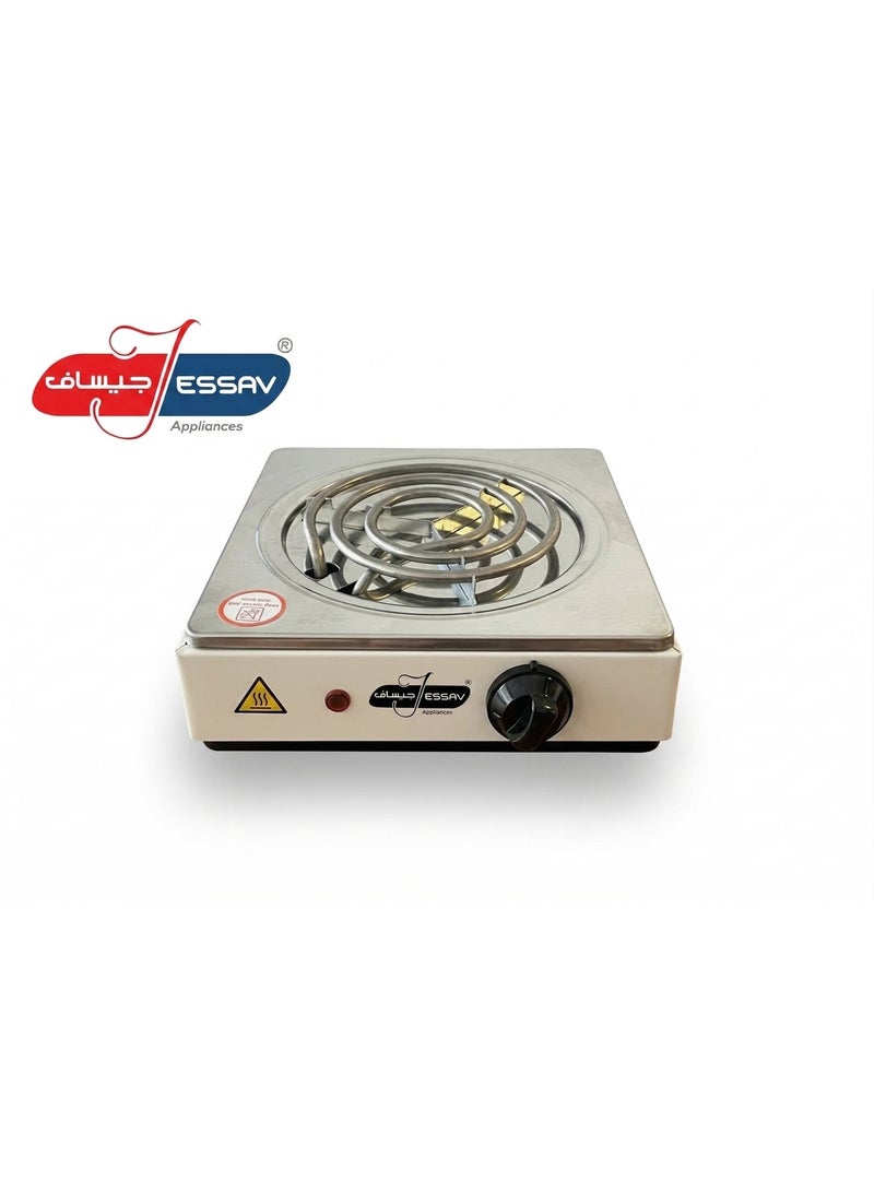 Jessav Single Burner Electric Hot Plate, 1000W - Image 1