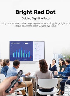 Generic Rechargeable Presentation Clicker with Laser Pointer for Powerpoint Presentations Powerpoint Clicker Remote Wireless Presenter Presentation Clicker Power Point Clicker Wireless  - Image 5