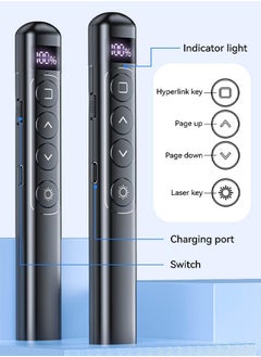 Generic Rechargeable Presentation Clicker with Laser Pointer for Powerpoint Presentations Powerpoint Clicker Remote Wireless Presenter Presentation Clicker Power Point Clicker Wireless  - Image 2