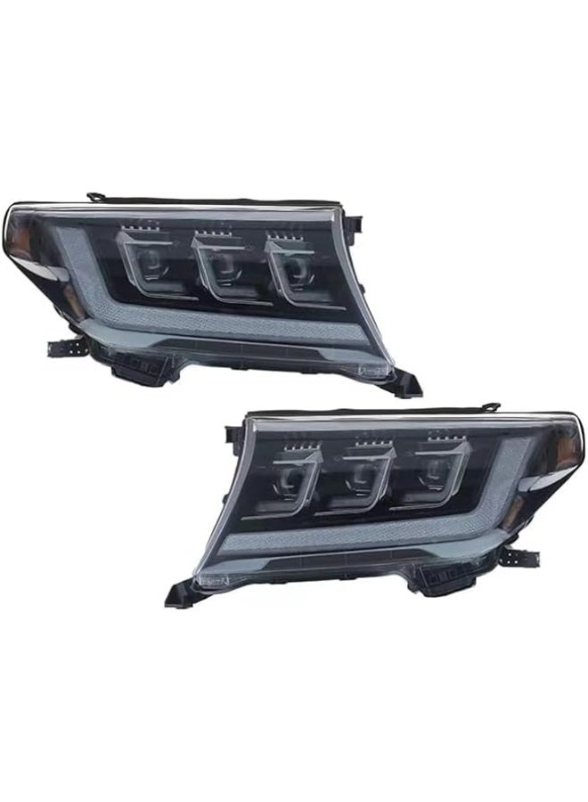 Land Cruiser Headlights 2008-2015 For LC200 LED Headlight DRL LED Projector Lens Accessories Super Bright - Image 1