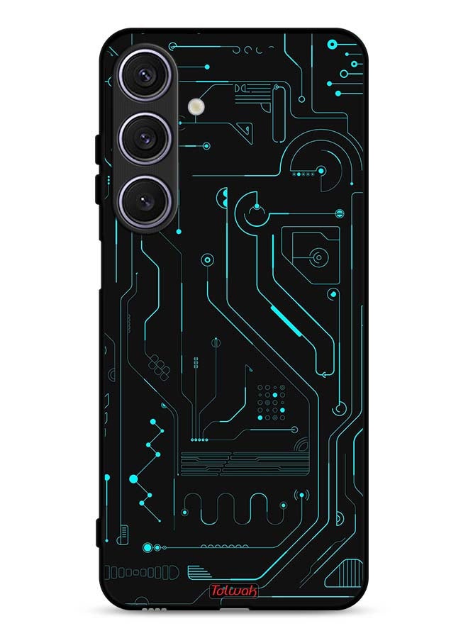 Tolwak Samsung Galaxy A17 Protective Case Cover Digital Art Circuits Minimalism Multiple Display