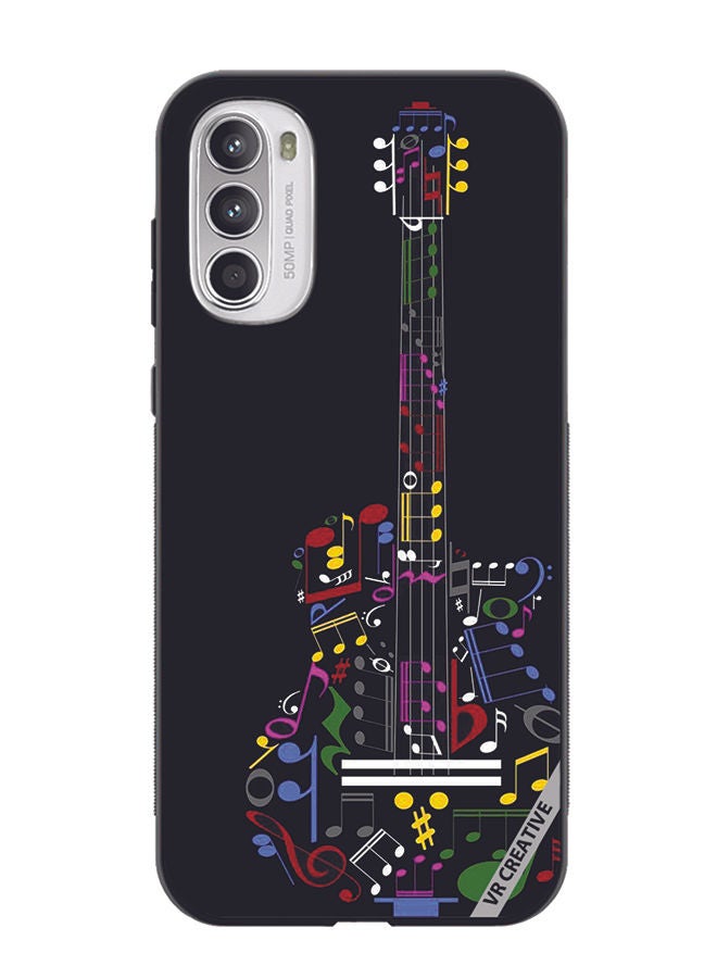 VR CREATIVE Protective Case Cover For Motorola Moto G82 Guitar Design Multicolour - Image 1