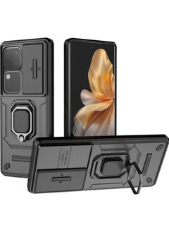 General Vivo V30 Pro 5G Bracket Shell,Compatible with Vivo S18 5G Case,with Slide Camera Lens Cover Compatible with Vivo V30 Case  - Image 1