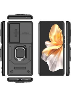 General Vivo V30 Pro 5G Bracket Shell,Compatible with Vivo S18 5G Case,with Slide Camera Lens Cover Compatible with Vivo V30 Case  - Image 2