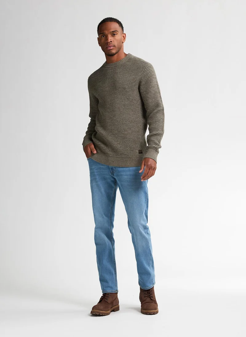 بترول اندستريز Men Knitwear Round Neck Basic