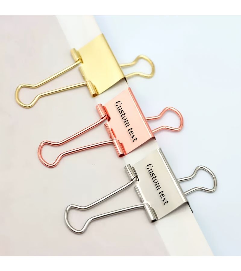 Silver 3.2Cm Metal Dovetail Clips Long Tail Binder Clips For Office File Folders - Image 1