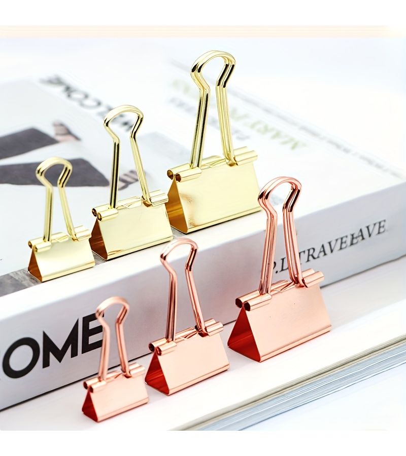 Silver 3.2Cm Metal Dovetail Clips Long Tail Binder Clips For Office File Folders - Image 4