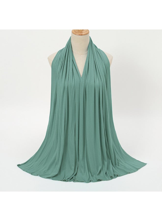 Solid Color Mercerized Cotton Headscarf In The Plain Versatile Jersey Scarf In Southeast Asia - Image 1