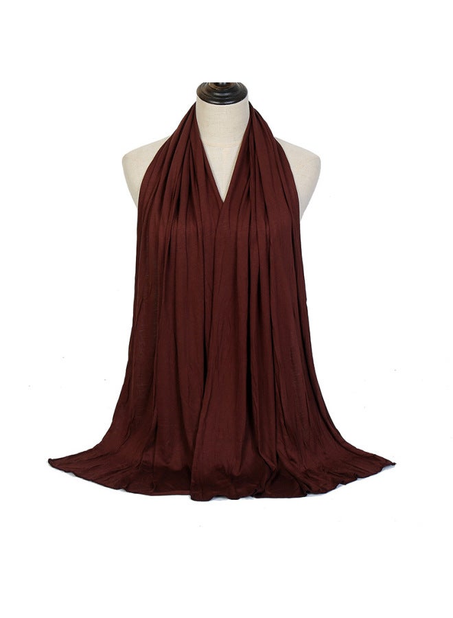 Solid Color Mercerized Cotton Headscarf In The Plain Versatile Jersey Scarf In Southeast Asia - Image 3