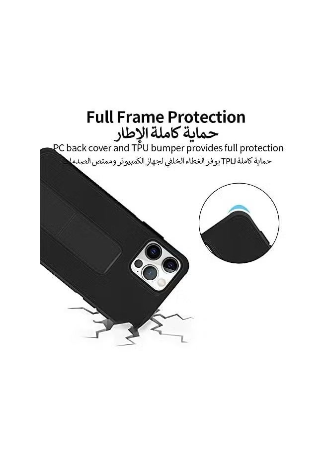 Generic Heavy Duty Shockproof Phone Case with Foldable Kickstand for Hands Free Viewing and Full Protection  - Image 4