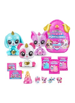 Rainbocorns Rainbocorns Pocket Puppycorn Surprise S1 – Large Bobble Head Toy with Hidden Surprises – Collectible and Fun Plush Soft Toys for Kids & Girls Age 3+  - Image 1