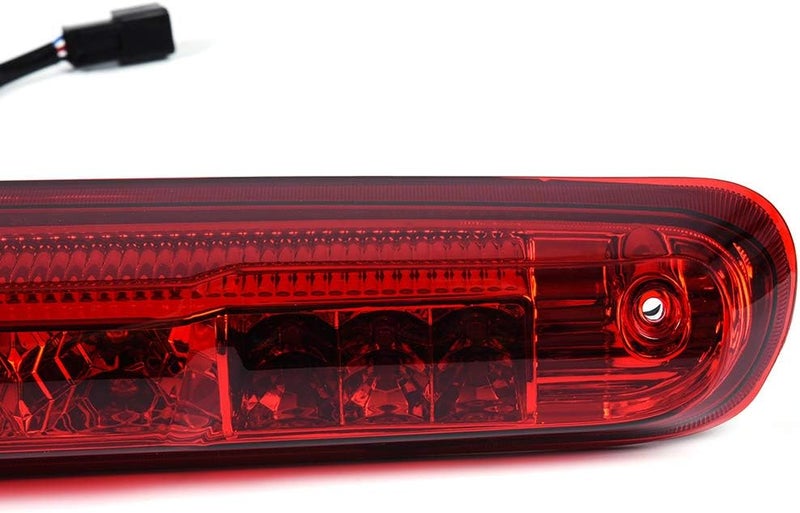 CHEDA Third Brake Lights, Compatible with 2007-2013 Chevy Silverado GMC Sierra 1500 2500 3500, Red Lens Clear Housing 3D LED Bar Tail Cargo Lamp, 531067 - Image 5