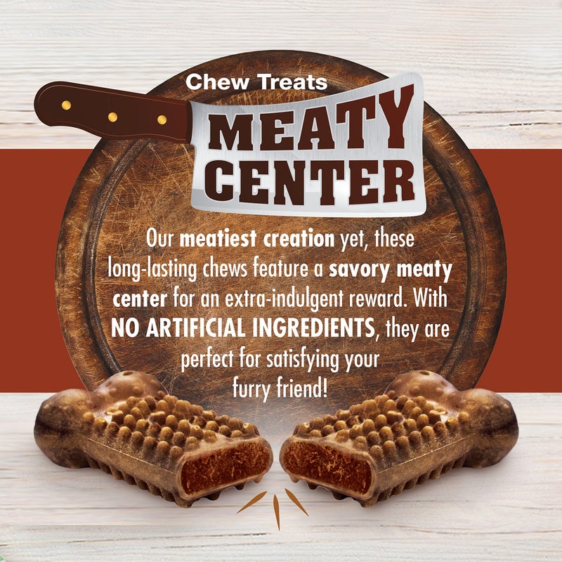 Nylabone Healthy Edibles Natural Dog Chews Long Lasting Chew Treats for Dogs, Roast Beef Flavor, X-Small/Petite (4 Count) - Image 2