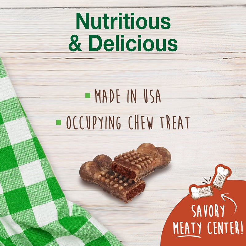 Nylabone Healthy Edibles Natural Dog Chews Long Lasting Chew Treats for Dogs, Roast Beef Flavor, X-Small/Petite (4 Count) - Image 4