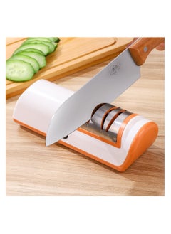 SYOSI Electric Knife Sharpener, Knife Sharpener Professional 2-Stage Black, Knife Sharpener, for a Wide Range of Kitchen Knives with Quick Sharpening and Polishing Functions, for Easy Use  - Image 1