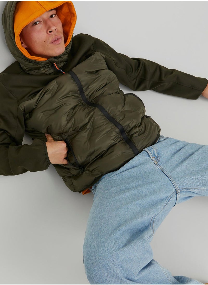 JACK & JONES - Zip Through Quilted Jacket - Image 1