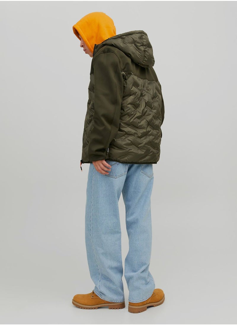 JACK & JONES - Zip Through Quilted Jacket - Image 1