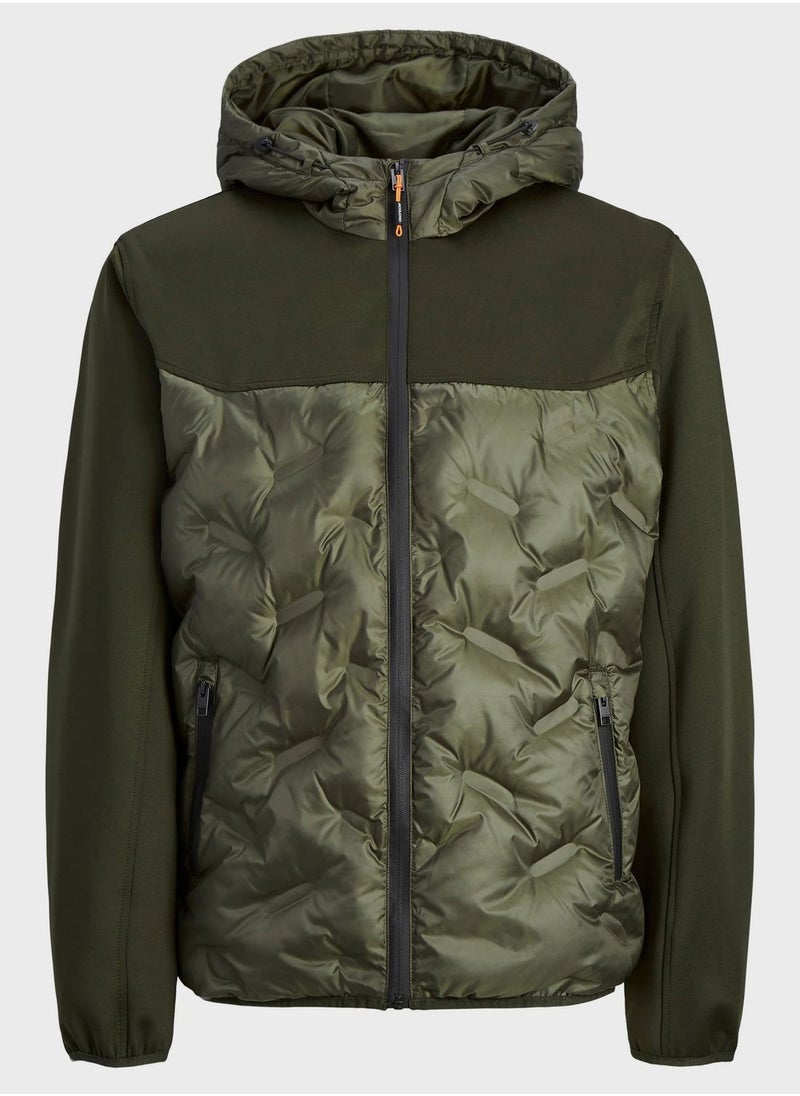 JACK & JONES - Zip Through Quilted Jacket - Image 1