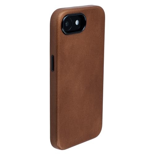 Dockem Genuine Leather Case for iPhone 16e, Compatible with MagSafe (MSGL, Brown) - Image 4