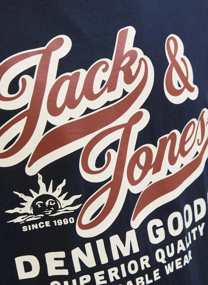 JACK & JONES Graphic Crew Neck Regular Fit T-Shirt