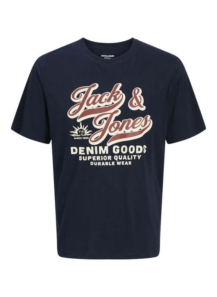 JACK & JONES Graphic Crew Neck Regular Fit T-Shirt
