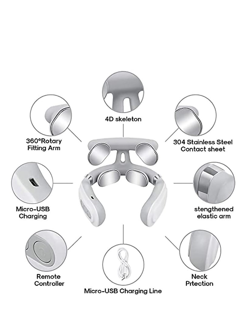 Deep Tissue 3D Neck Massager with Heat - Smart, Portable, USB Rechargeable for Neck, Back, Shoulders, Feet, and Legs - Perfect Comfort Gift for Home and Car Use. - Image 5
