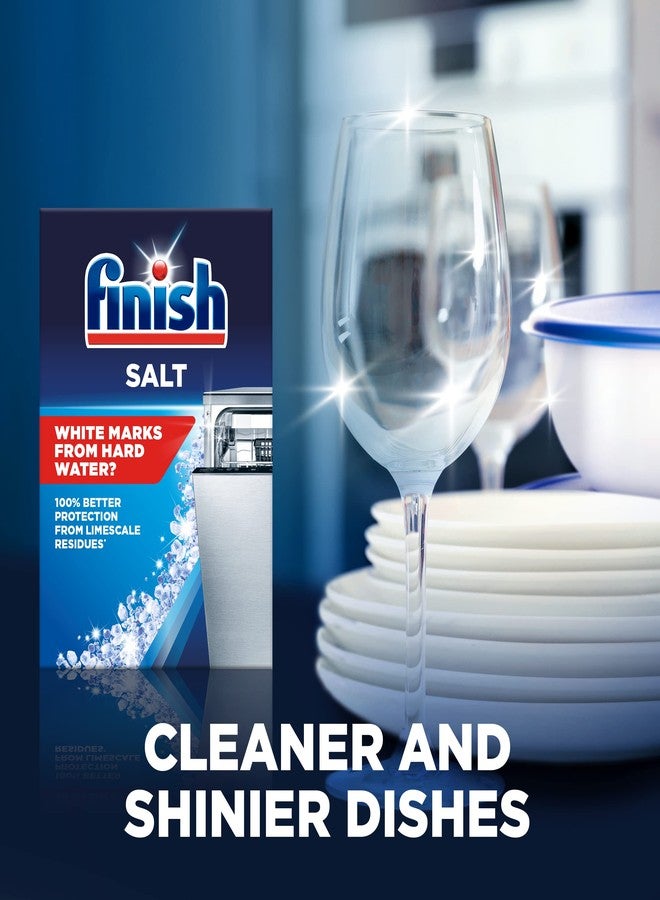 Finish, Dishwasher Salt, 4kg, Prevents Limescale and White Residue, Effective against Hard Water, For Cleaner and Shinier Dishes vs Dishwasher tablets alone - Image 5