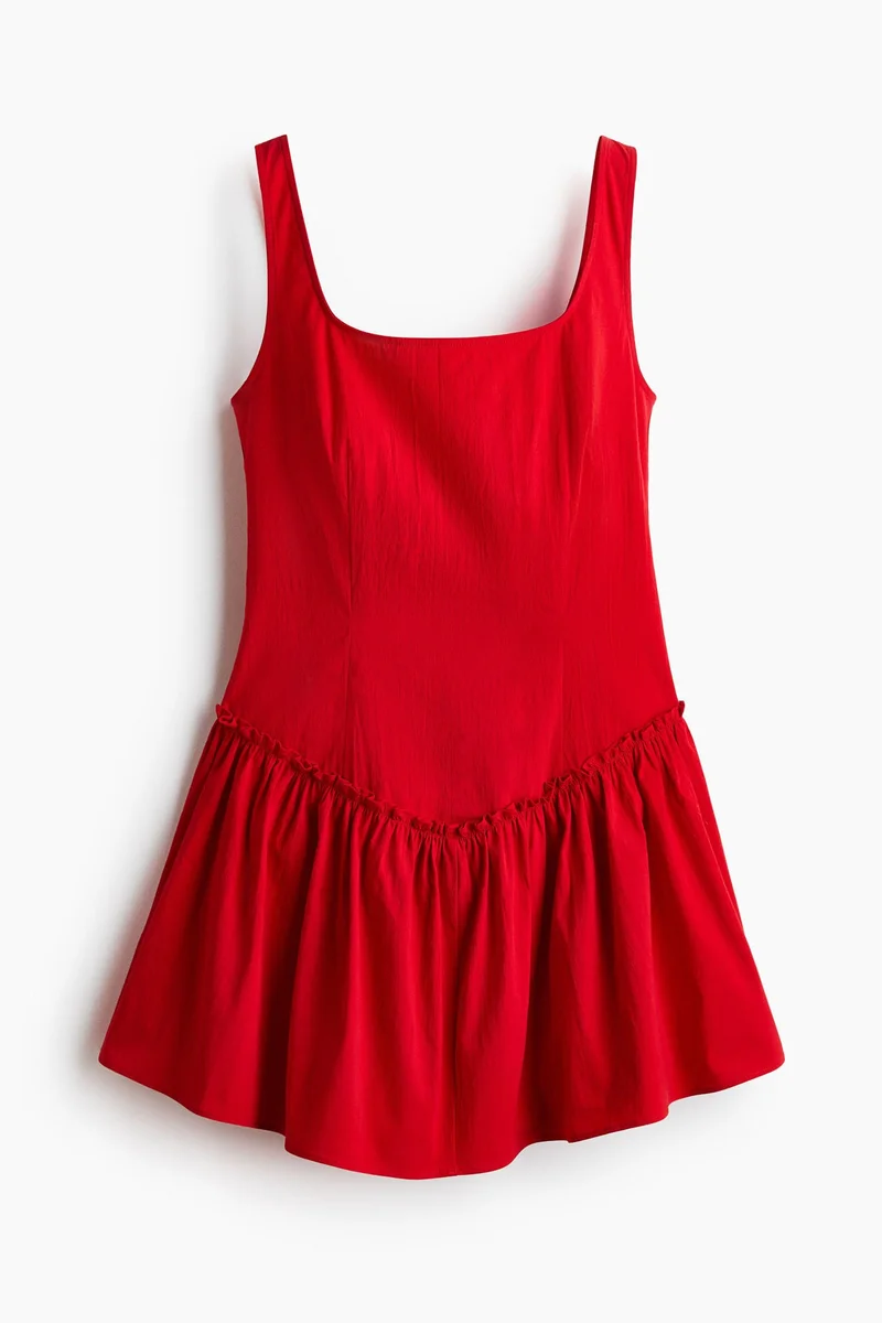 H&M  Flared-skirt crêpe dress for Women | Best Price UAE