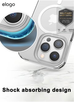 Elago Mag Hybrid for iPhone 14 Pro Max Case Cover Compatible with MagSafe - Transparent  - Image 4