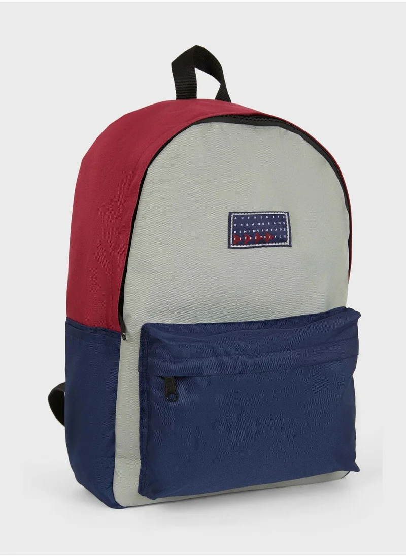 DeFacto Color Block Backpack