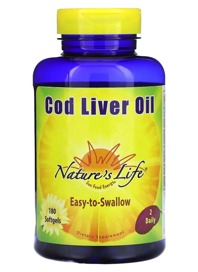 Nature's Life Cod Liver Oil 180 Softgels 