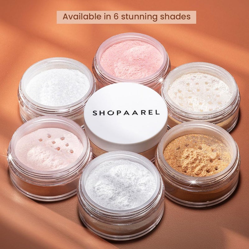 Shopaarel بودرة جليتر الجسم من شوباريل بلمسة لامعة ونعومة متلألئة وتحكم مشع بتركيز صبغة عالي مقاوم للتلطخ توهج كريستالي 7 جرام SH06 - Image 5