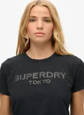 Superdry Black Rhinestone