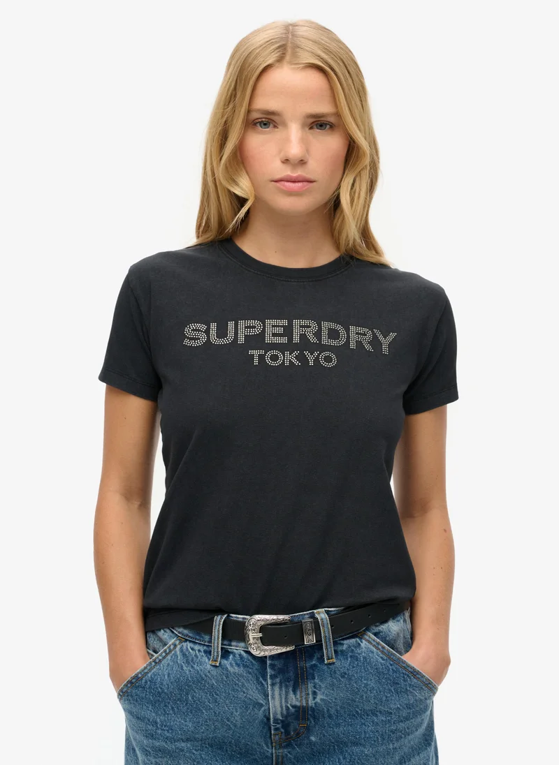 Superdry Sport Luxe Graphic Fitted Tee