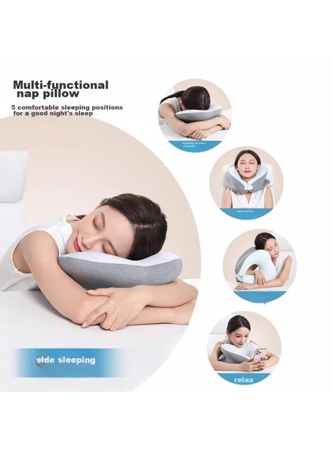 Yuzhaolin Nap Pillow, U-shaped Pillow, Office Nap Pillow, Sleeping Pillow, Elementary School Student Nap Aid, Children's Nap Pillow - Image 5
