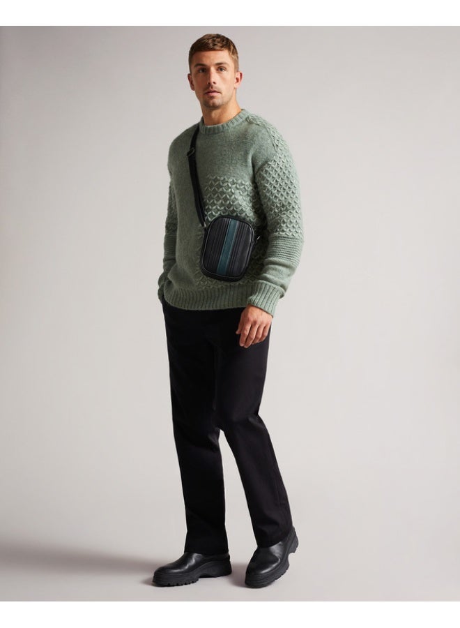 Ted Baker Striped PU Flight Bag - Image 2