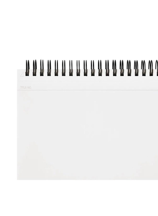 Maruman MNEMOSYNE Notebook (A5), 70 Sheets / 140 Pages, Unruled/Plain, (N183A), MADE IN JAPAN. Landscape / Horizontal Orientation. - Image 3