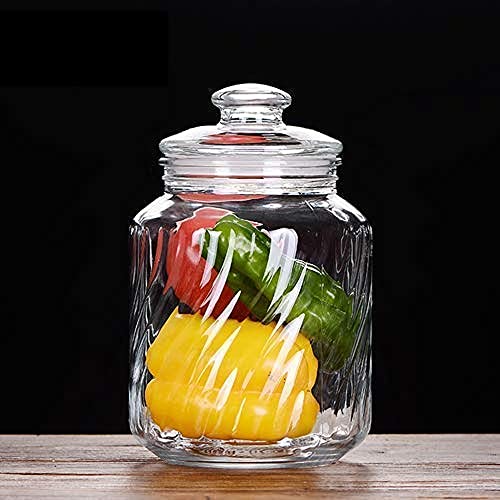 shreenath craft Glass Fruit Nut Candy Jar - 1 Piece, Clear - Image 4