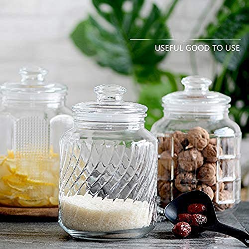 shreenath craft Glass Fruit Nut Candy Jar - 1 Piece, Clear - Image 5